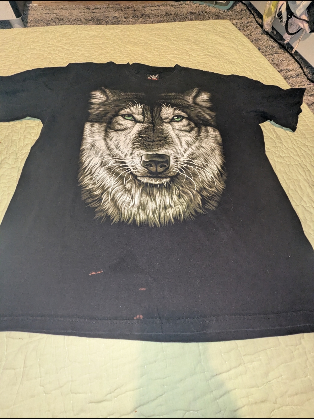 Black Wolf Graphic Short Sleeve Tee - Men's